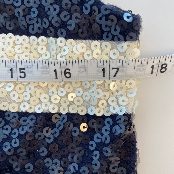 J. Crew Collection Striped Sequin Tank Top ~ Size Medium - Picture 4 of 6